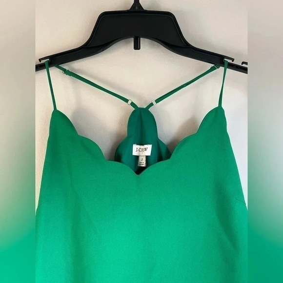 Jcrew scalloped‎ tank top size 2 - Picture 1 of 5